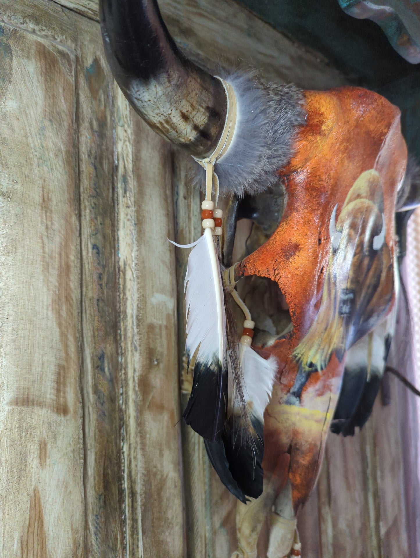 "Tatanka" Painted Cow Skull