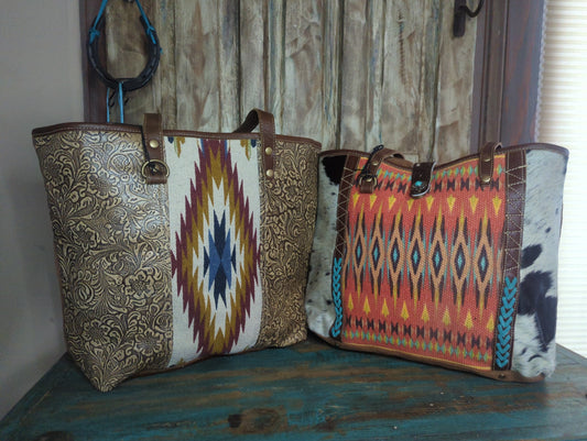 Myra MD Canvas & Leather Tote/Purse