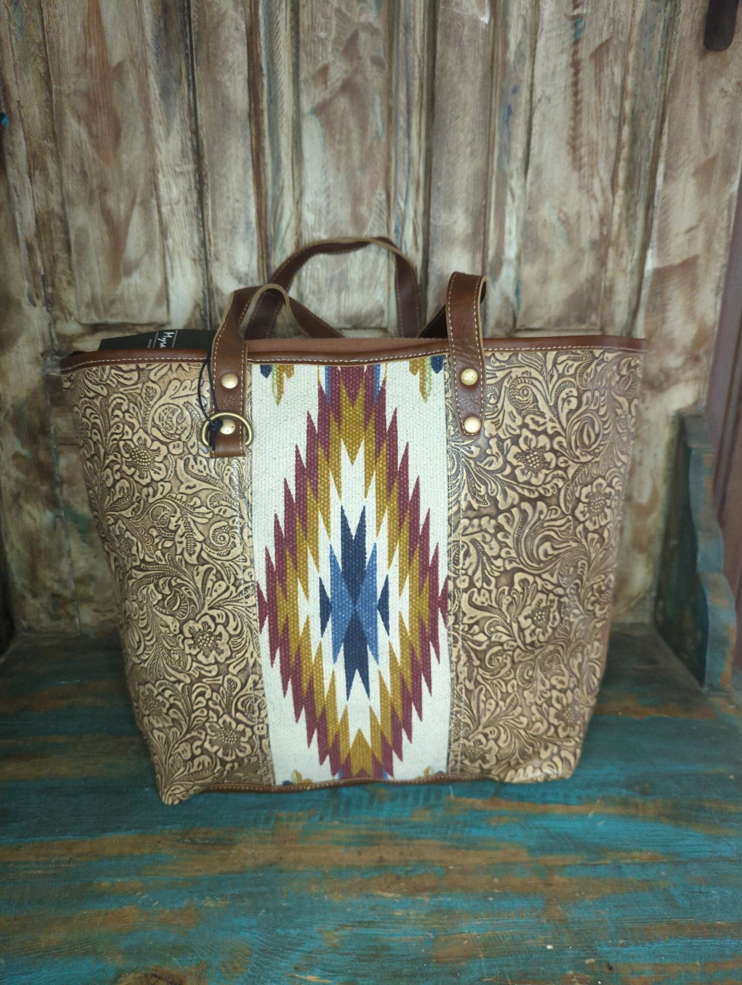 Myra MD Canvas & Leather Tote/Purse