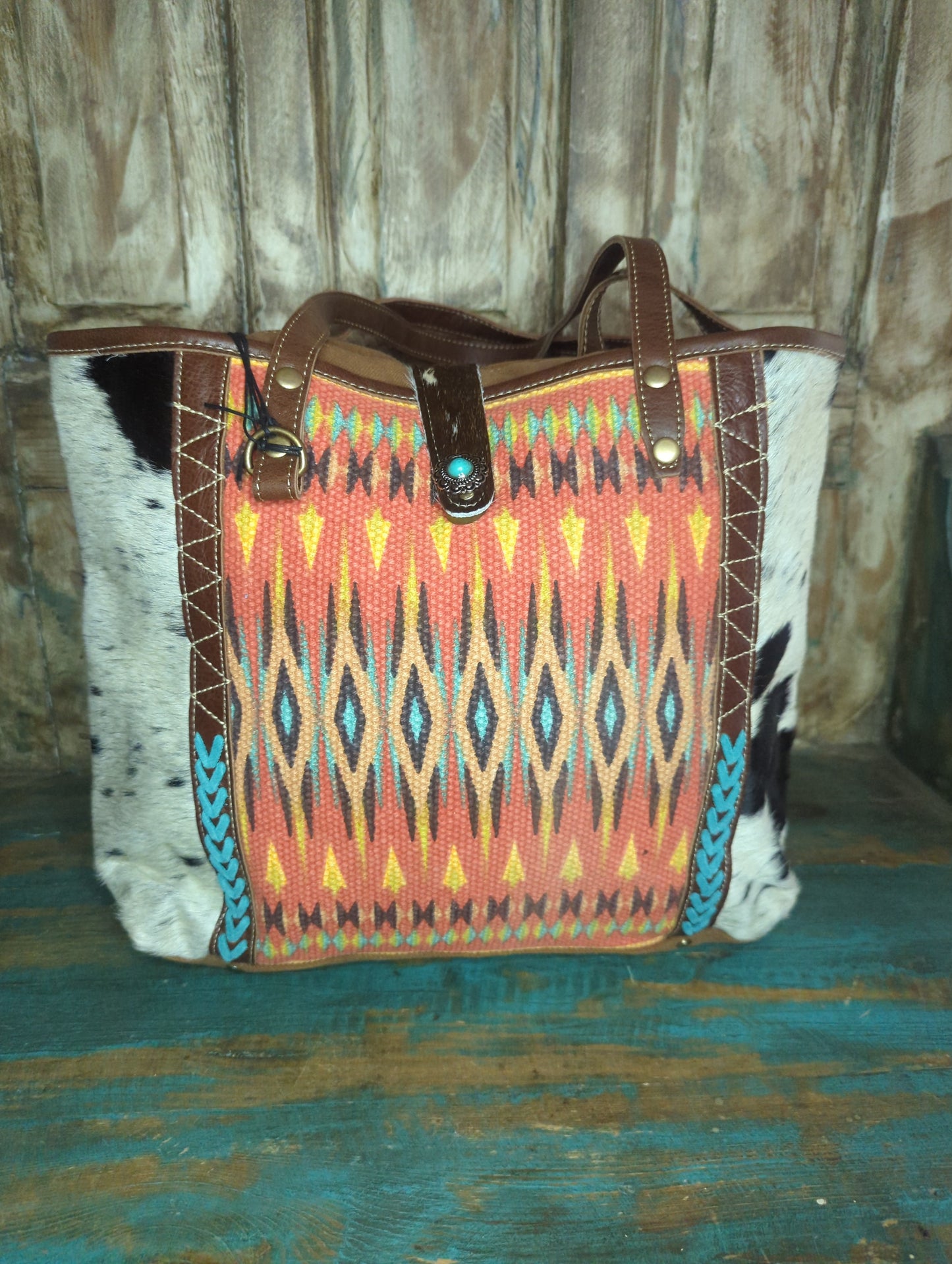 Myra MD Canvas & Leather Tote/Purse