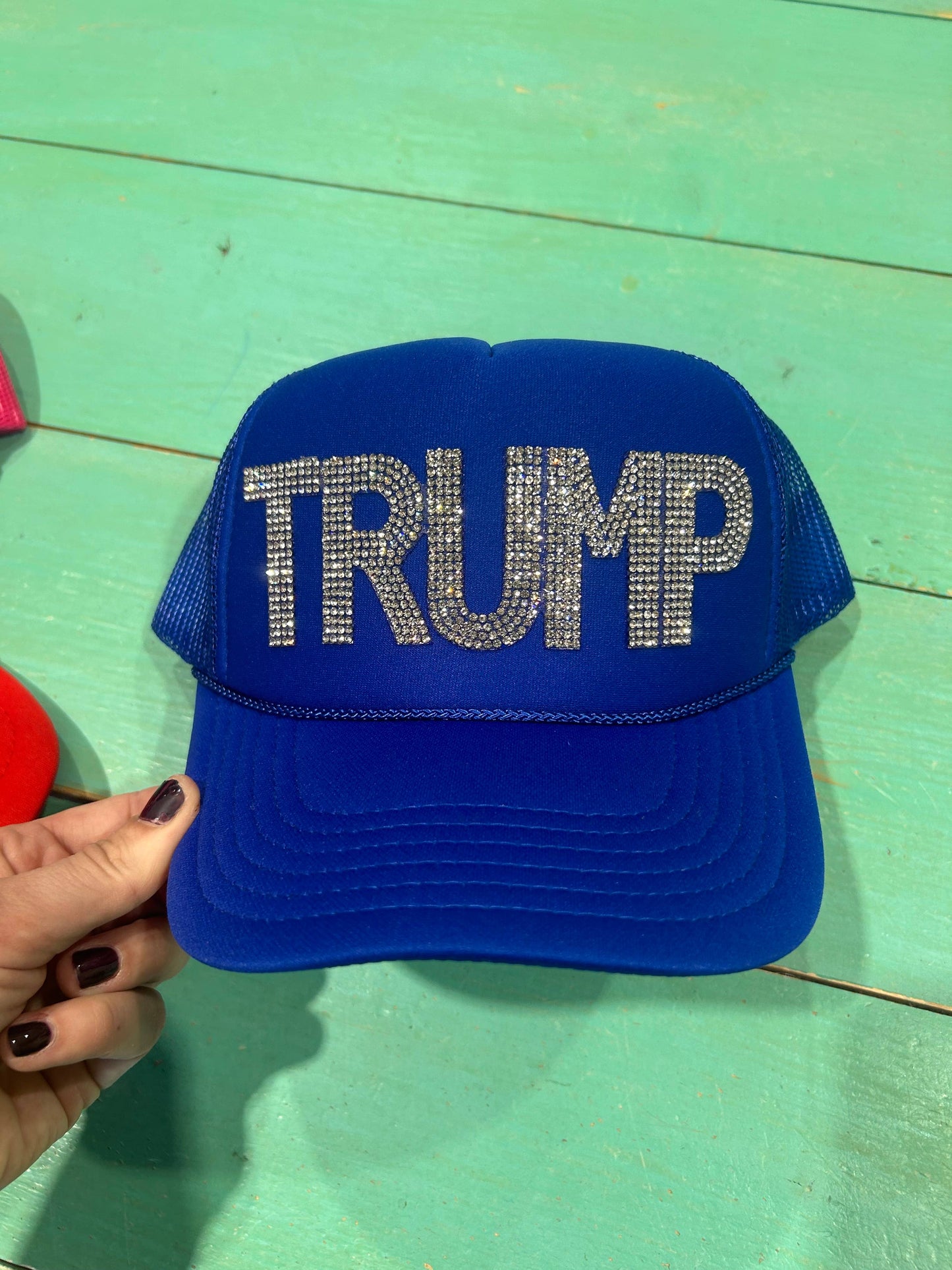 Rhinestone TRUMP Trucker | MAGA | Make America Great Again