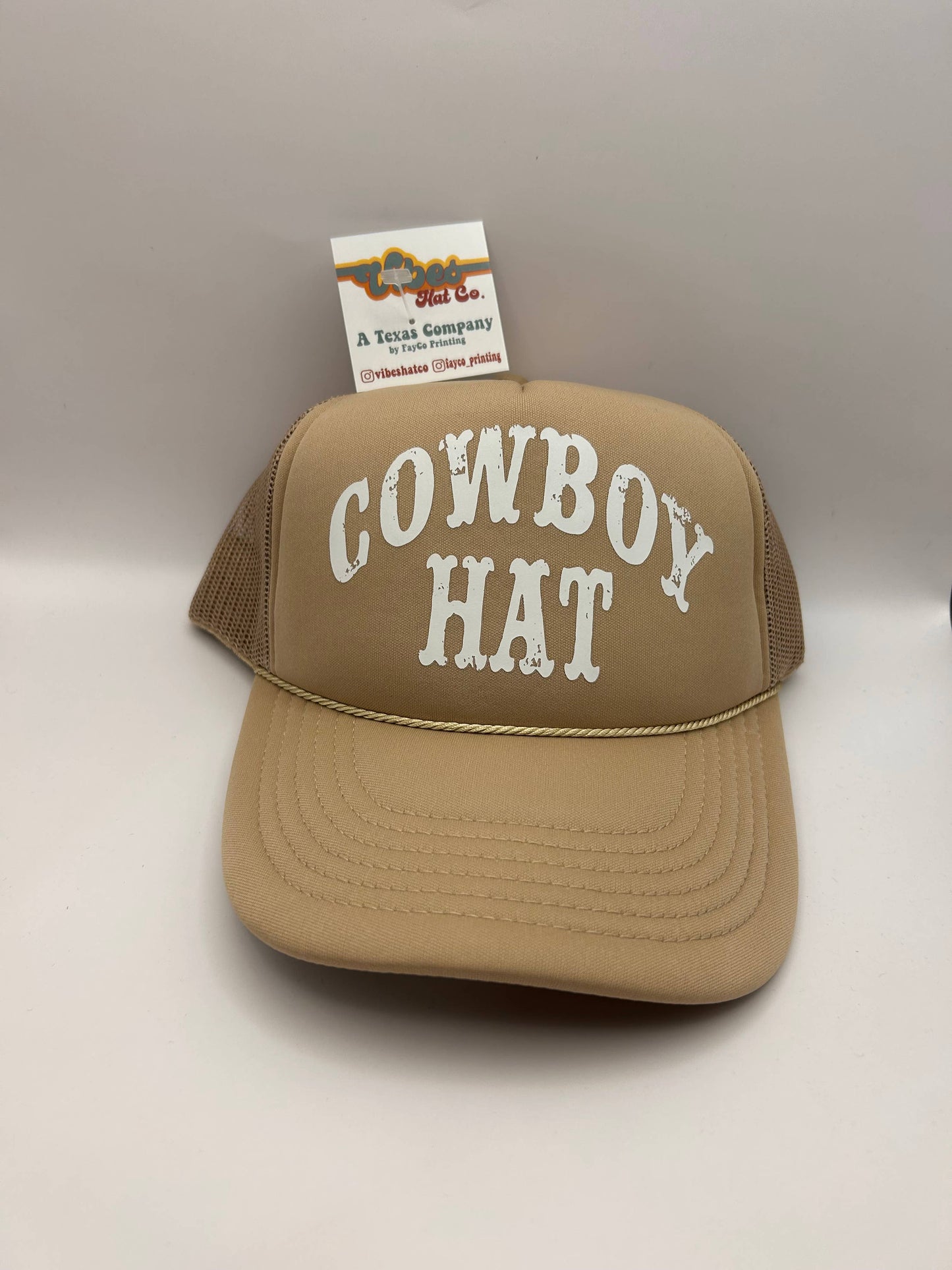 Cowboy Hat Trucker Hat | Western Cap | Rodeo Hat | Cowgirl