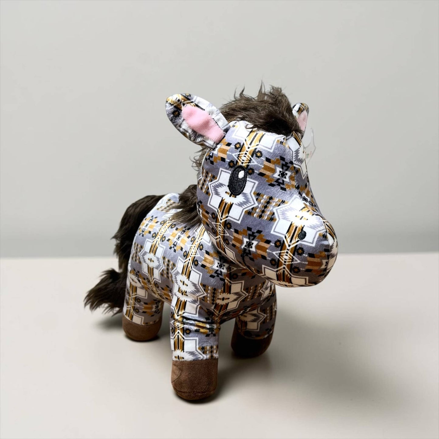 Orange Aztec horse - medium farm pal