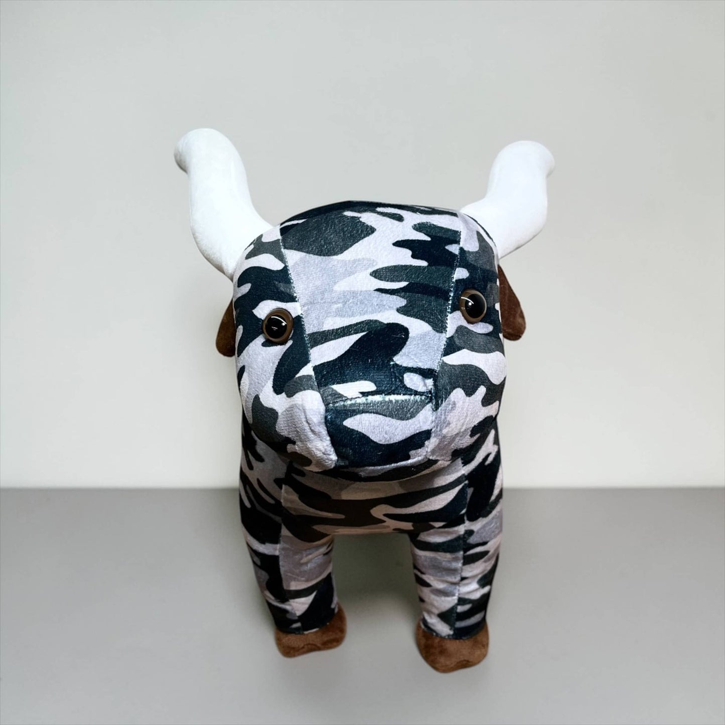 Gray camo Longhorn- medium farm farm pal