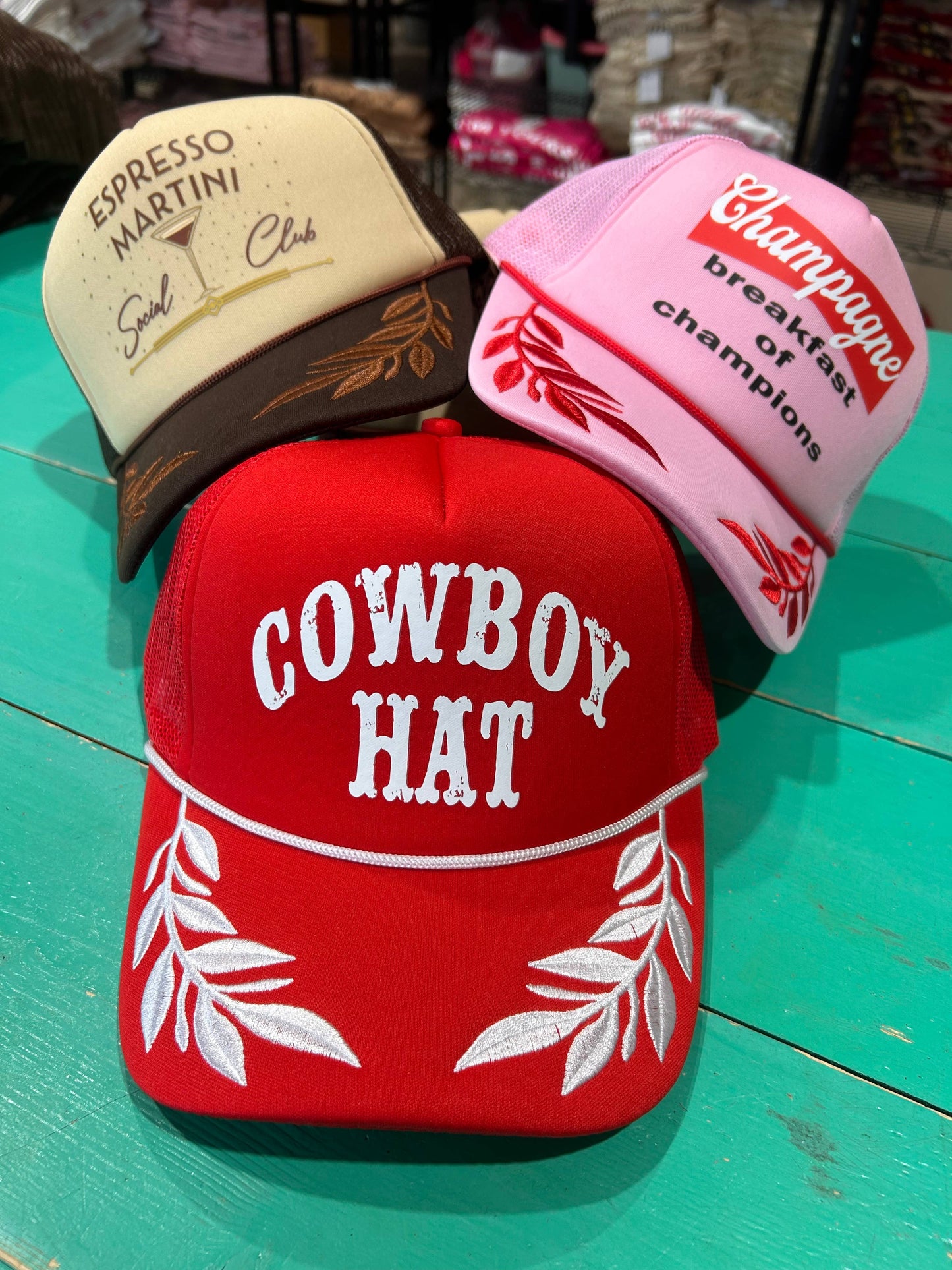 Cowboy Hat Trucker Hat | Western Cap | Rodeo Hat | Cowgirl