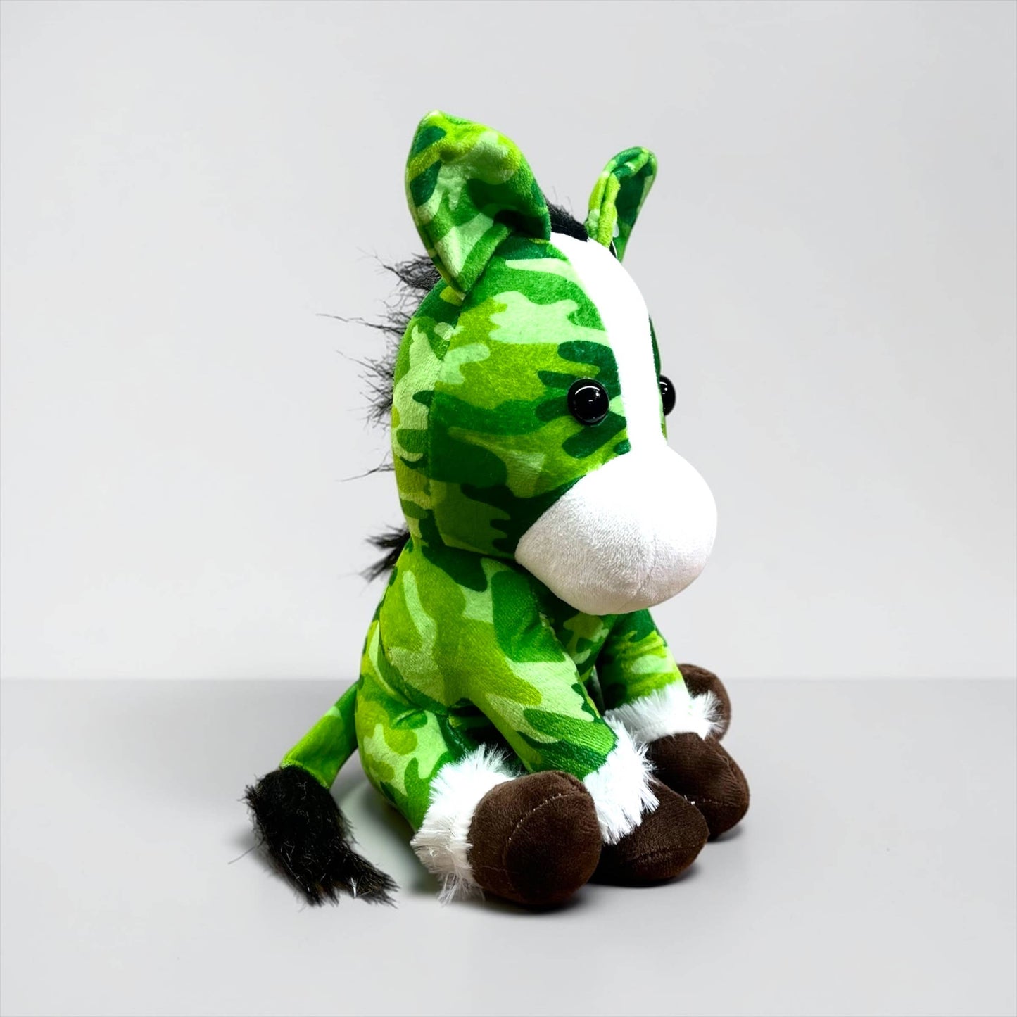 Green camo horse - medium farm pal