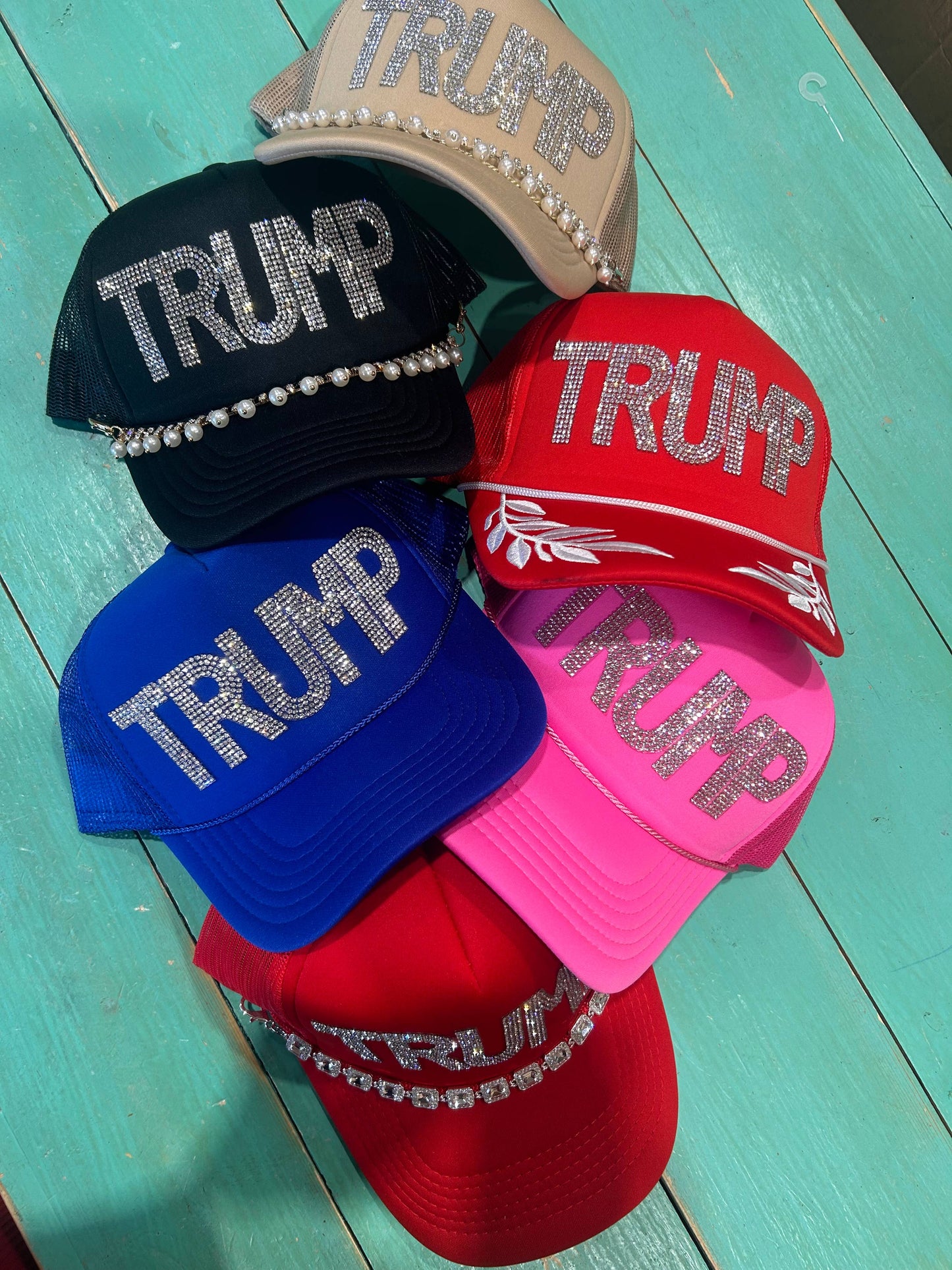 Rhinestone TRUMP Trucker | MAGA | Make America Great Again