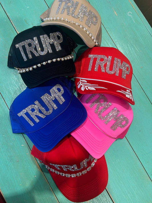 Rhinestone TRUMP Trucker | MAGA | Make America Great Again