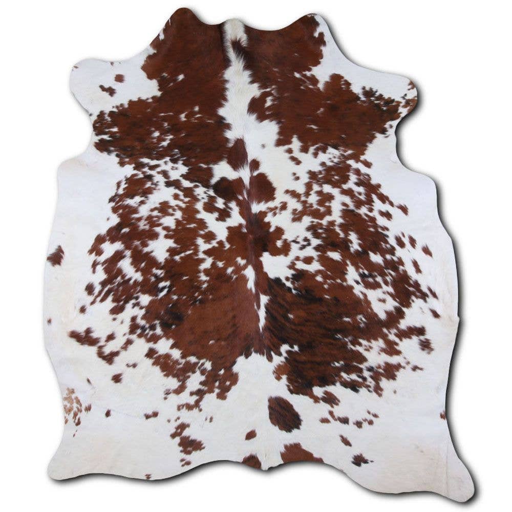 Speckled Tricolor Jumbo Cowhide Size 7-8 ft big