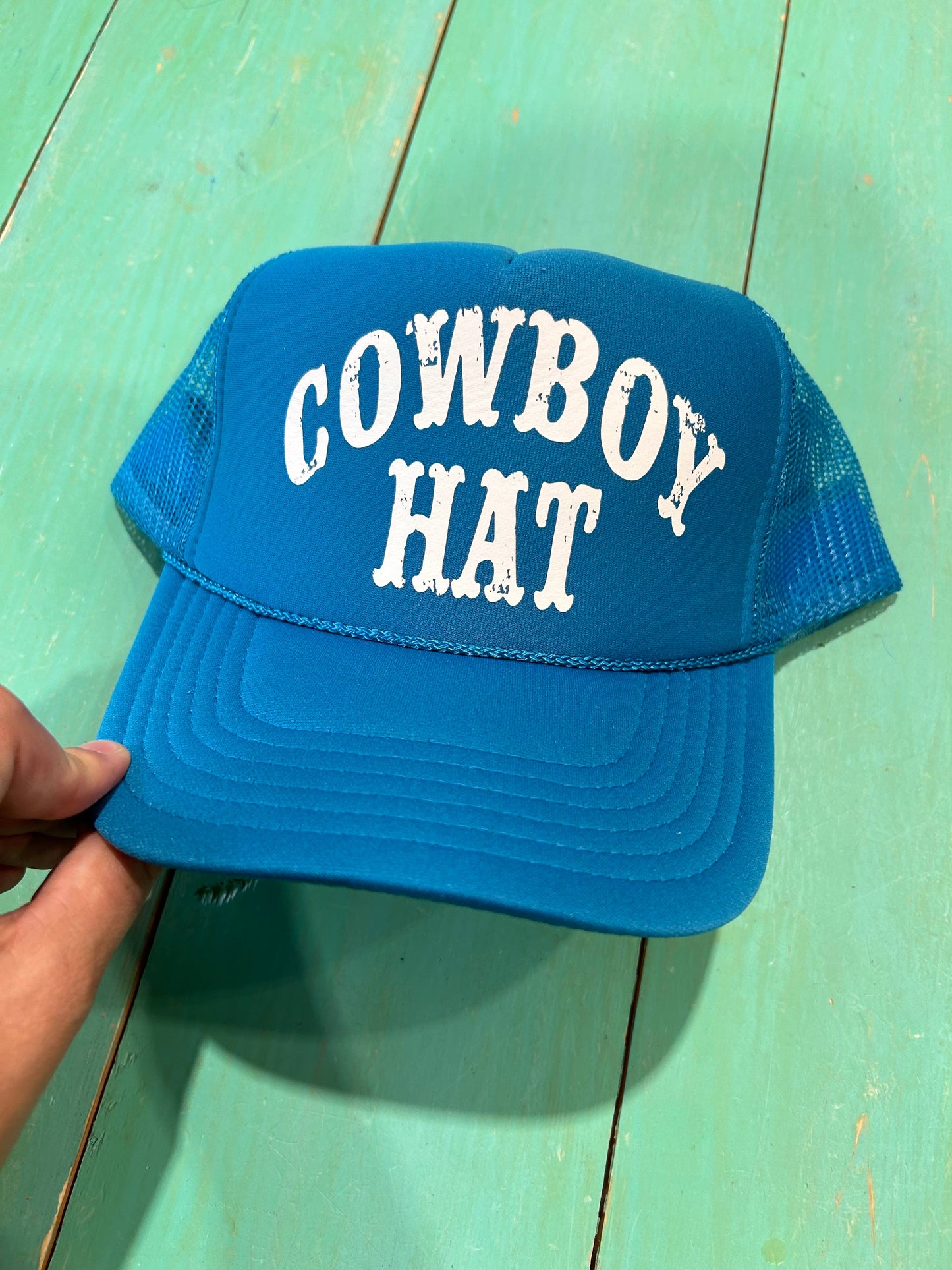 Cowboy Hat Trucker Hat | Western Cap | Rodeo Hat | Cowgirl
