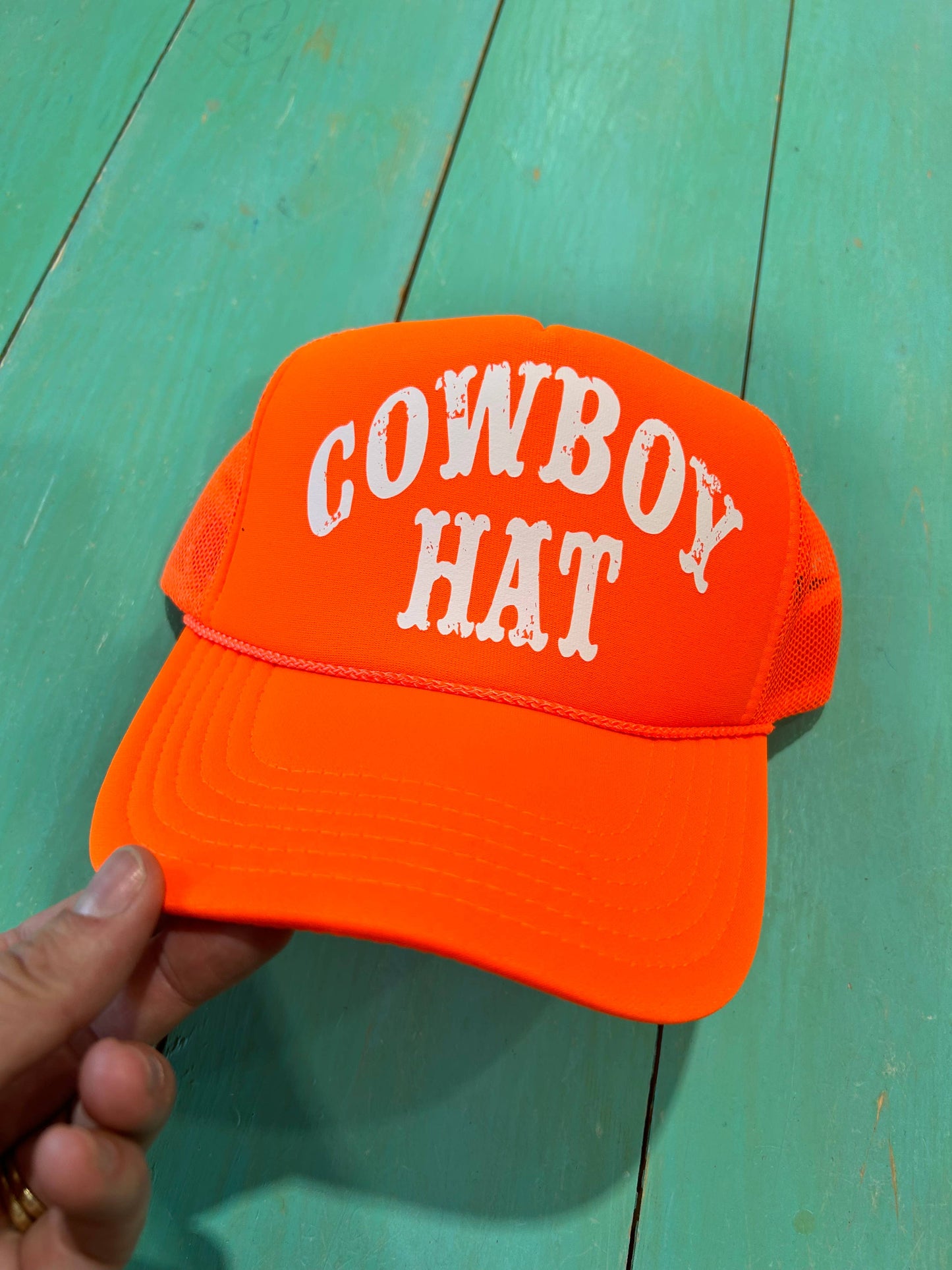 Cowboy Hat Trucker Hat | Western Cap | Rodeo Hat | Cowgirl