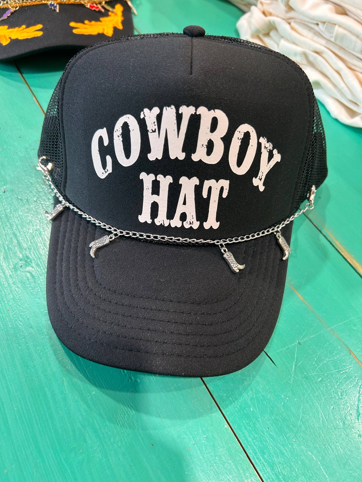 Cowboy Hat Trucker Hat | Western Cap | Rodeo Hat | Cowgirl