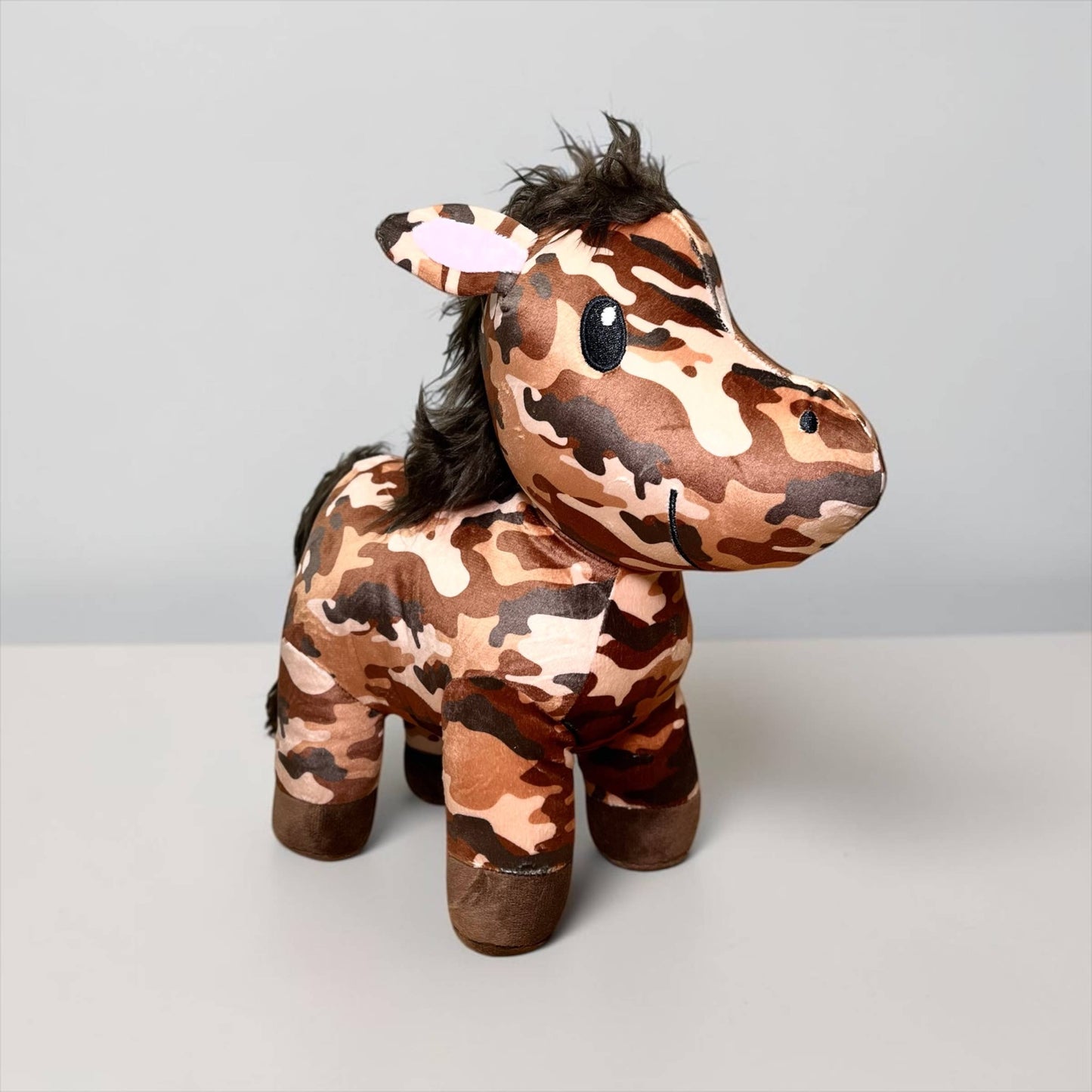 Orange camo horse - medium farm pal