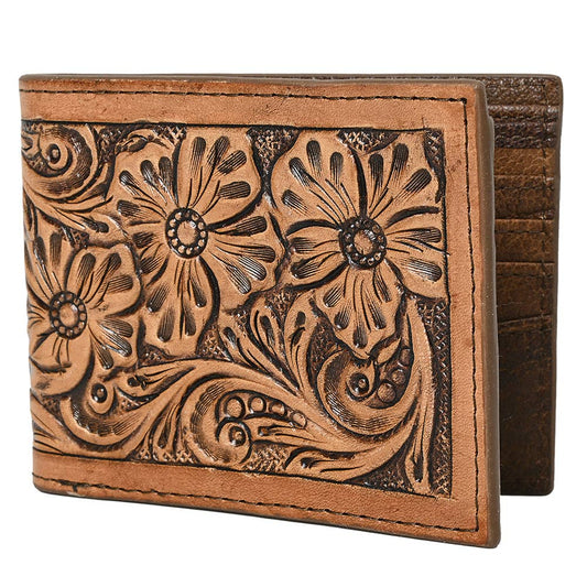 Western Rodeo Bifold Men Women American Leather Wallet