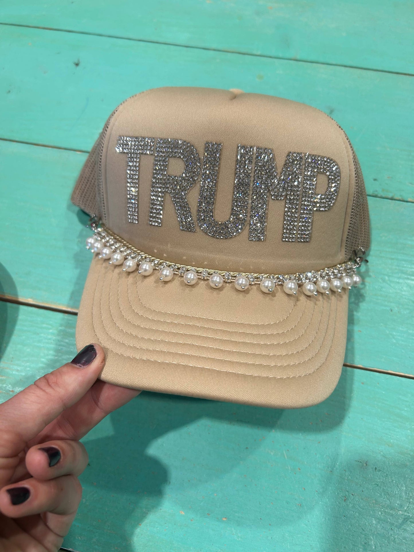 Rhinestone TRUMP Trucker | MAGA | Make America Great Again
