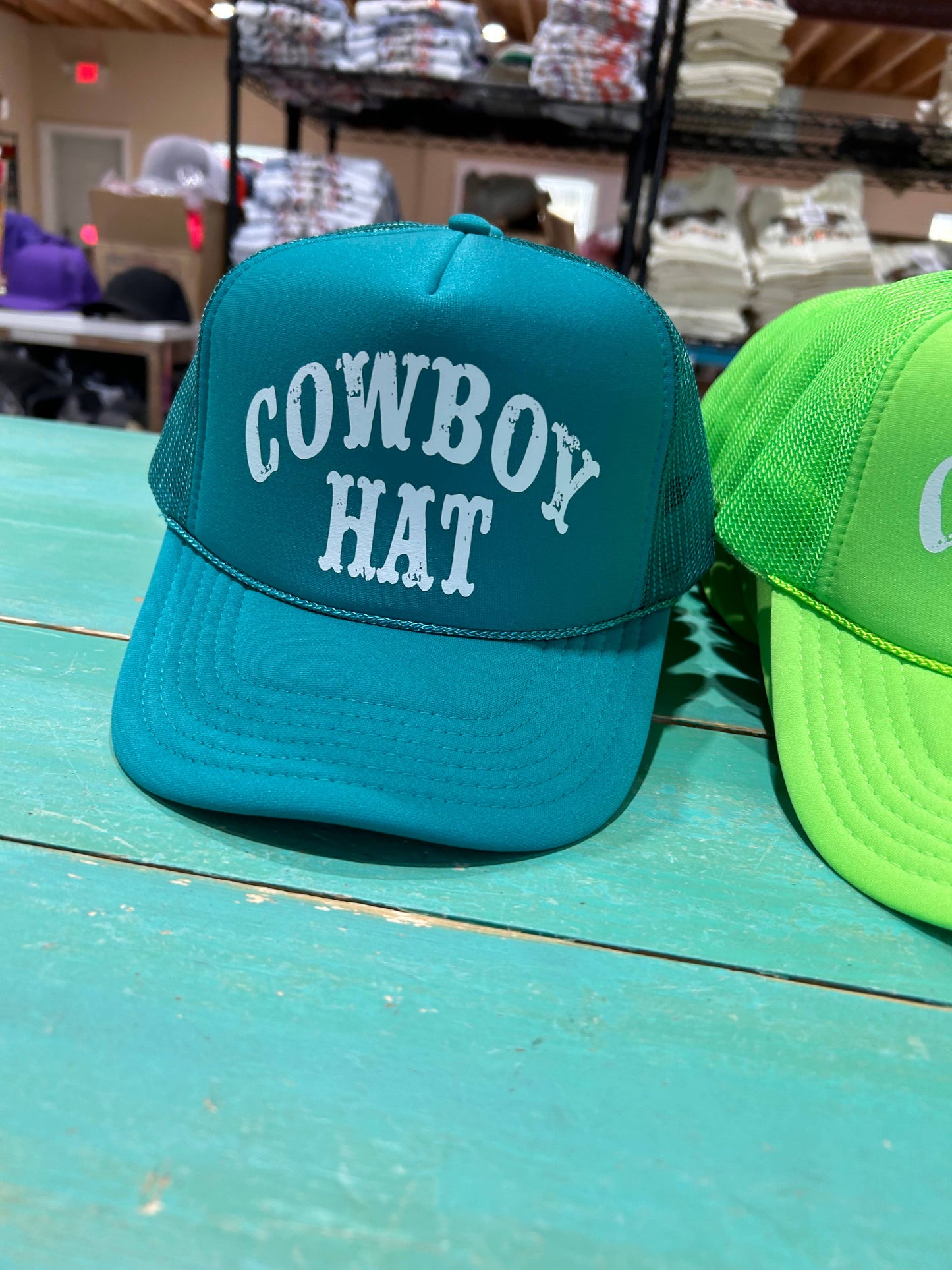 Cowboy Hat Trucker Hat | Western Cap | Rodeo Hat | Cowgirl