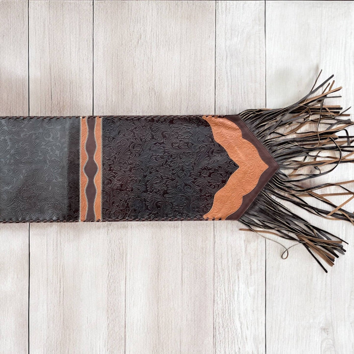 6ft leather table runner