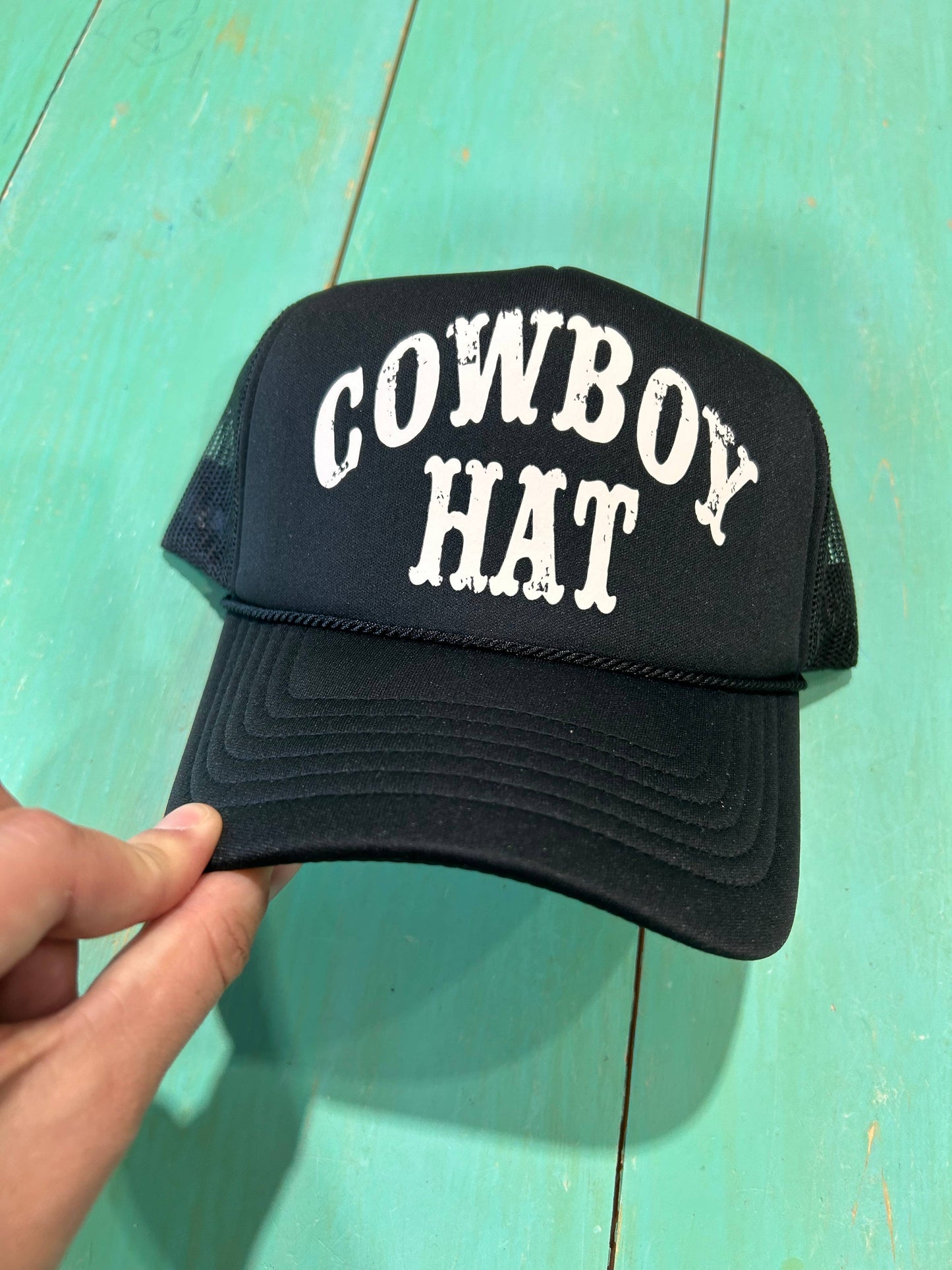 Cowboy Hat Trucker Hat | Western Cap | Rodeo Hat | Cowgirl