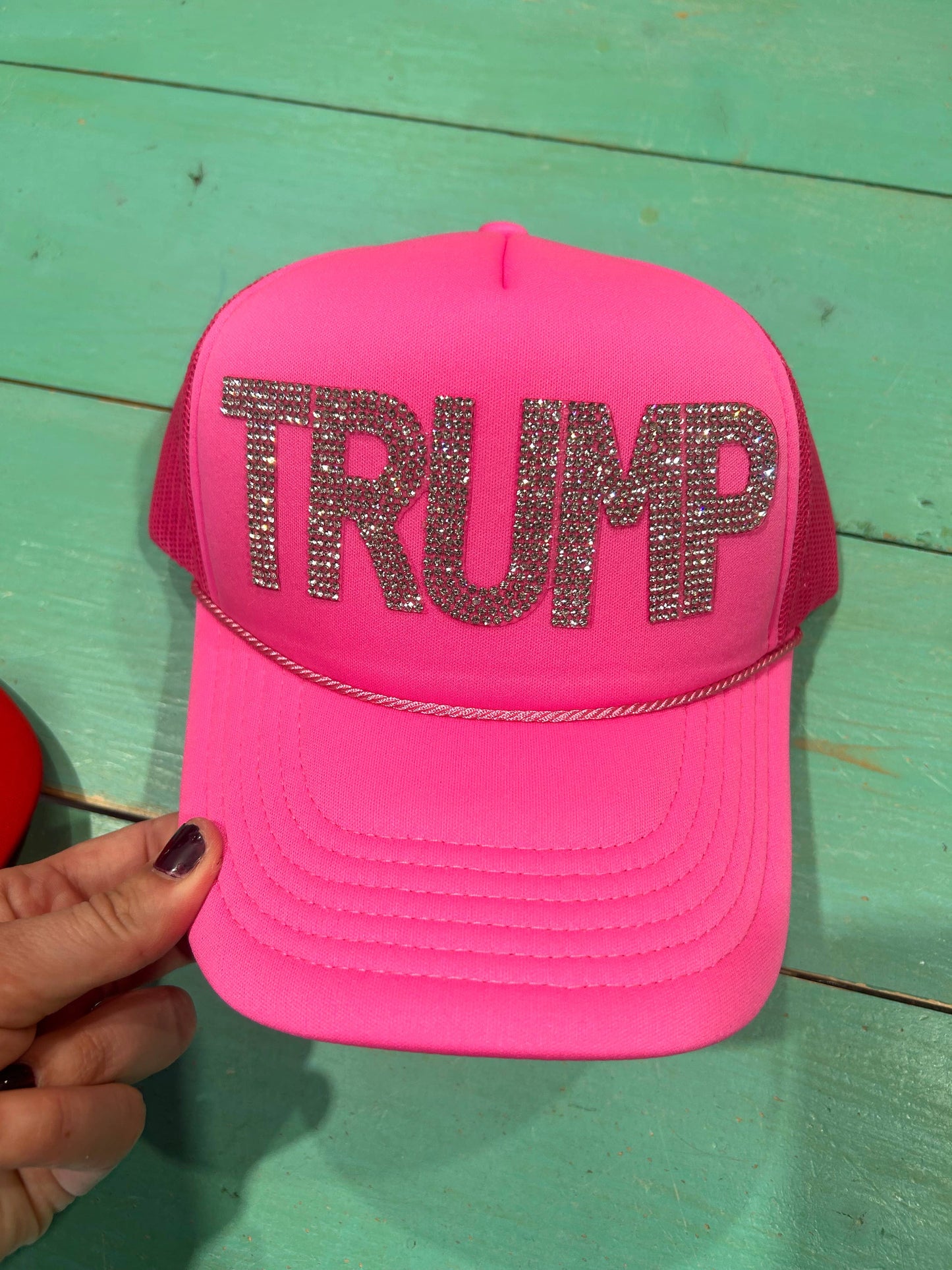 Rhinestone TRUMP Trucker | MAGA | Make America Great Again