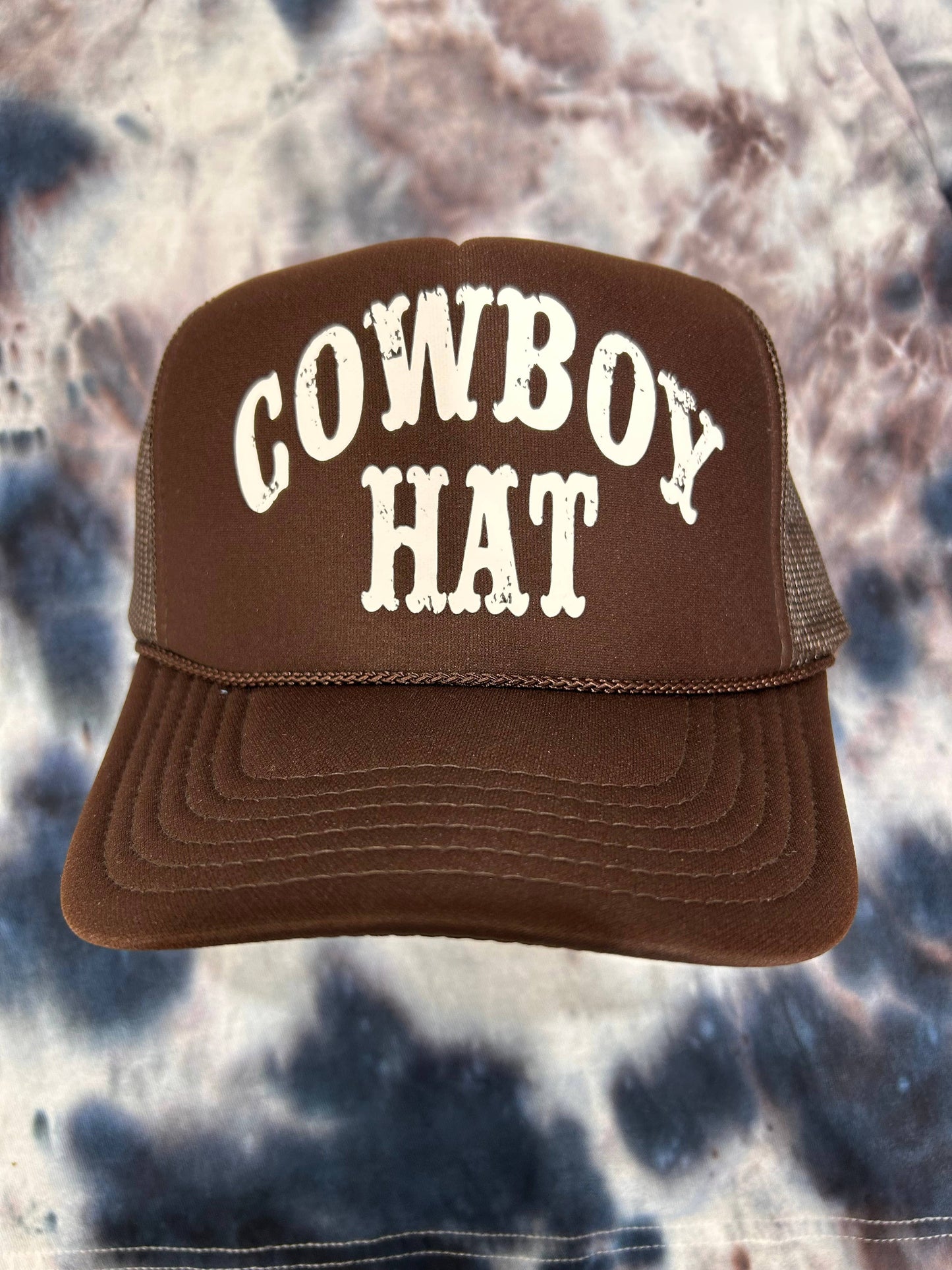 Cowboy Hat Trucker Hat | Western Cap | Rodeo Hat | Cowgirl