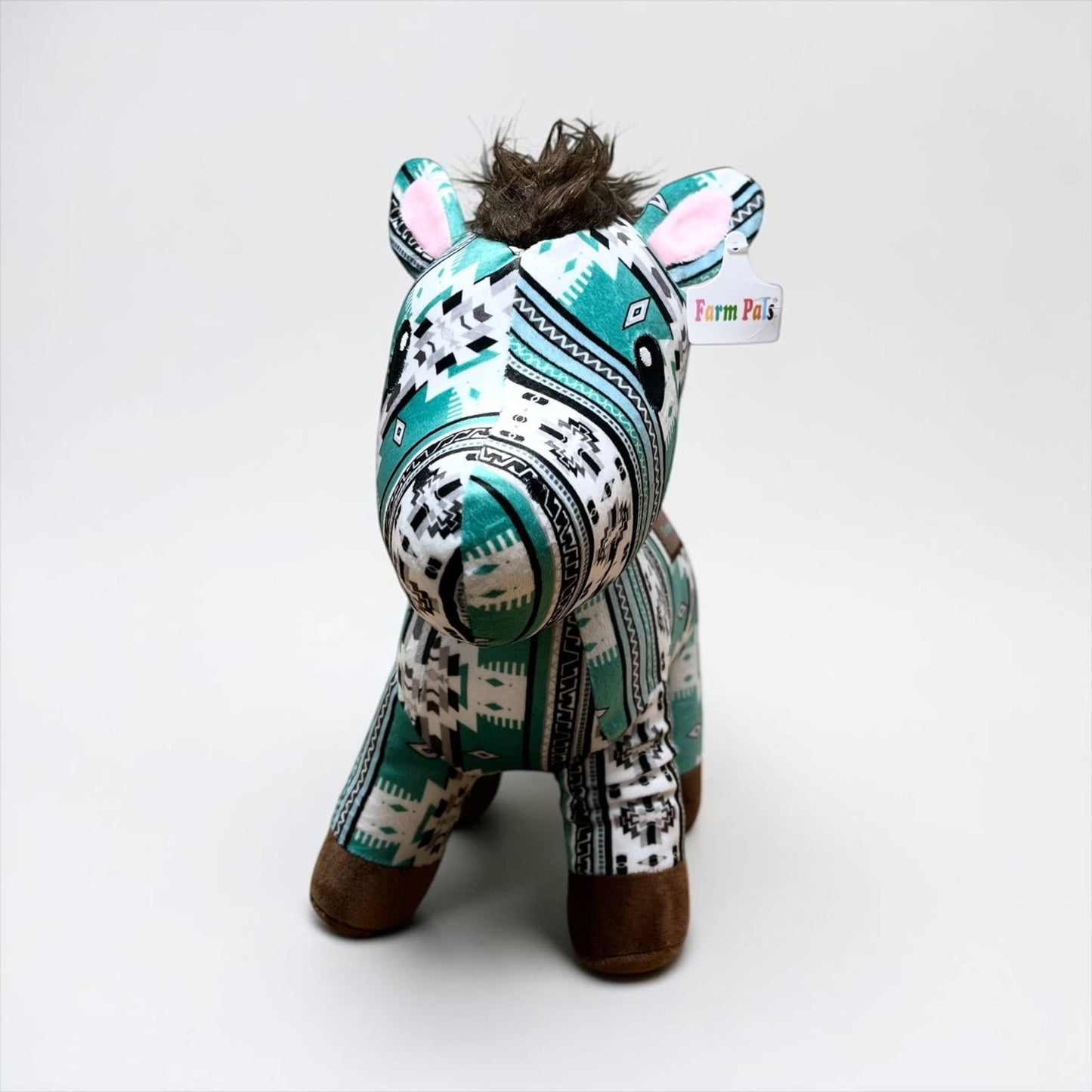 Green Aztec horse - medium farm pal 