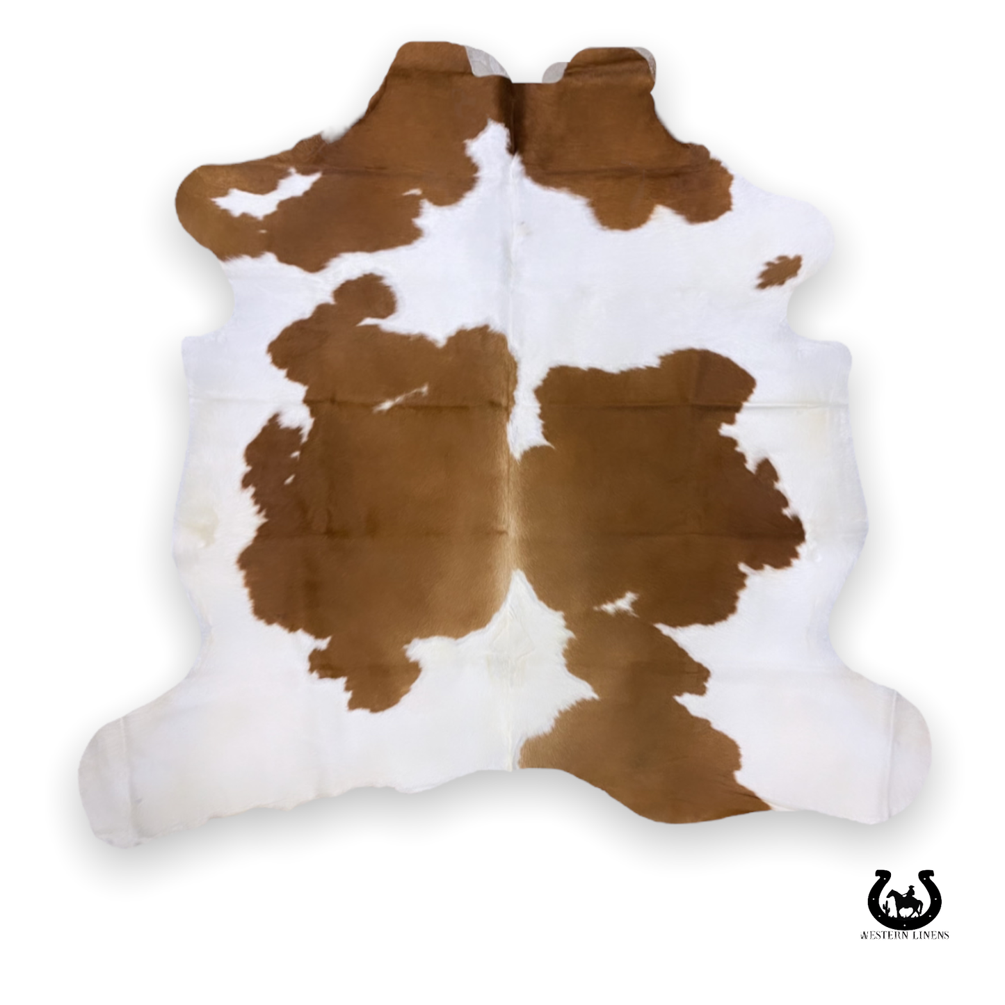 Tan & White Premium Cowhide rug