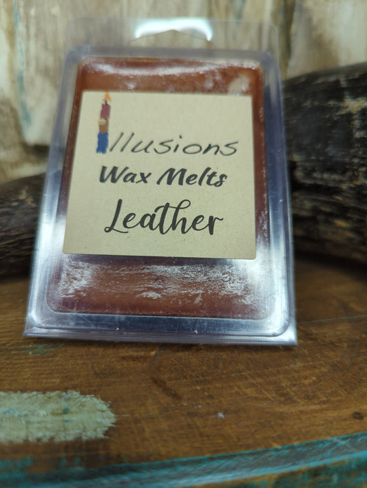 "Leather" Wax Melts-6 cube