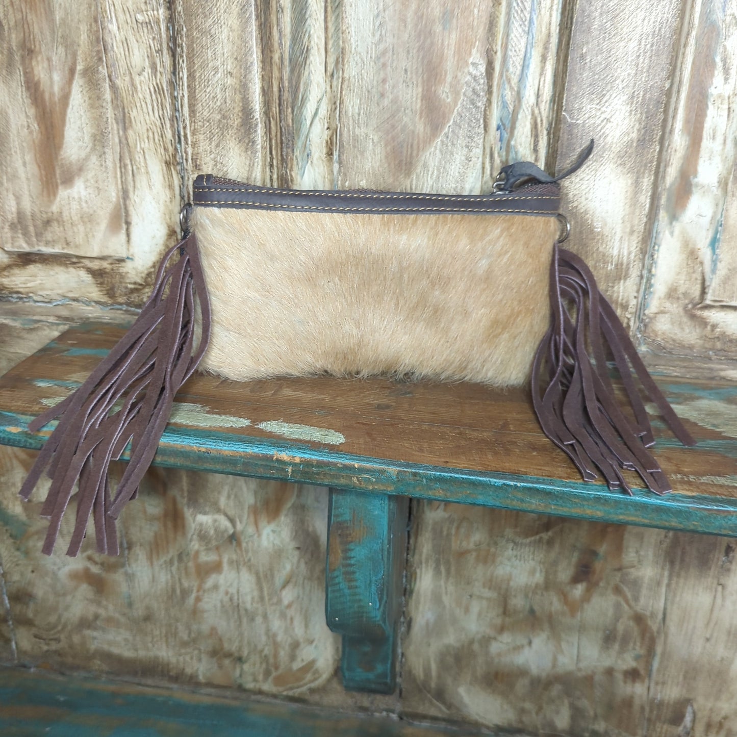 Cowhide Fringe Wallet