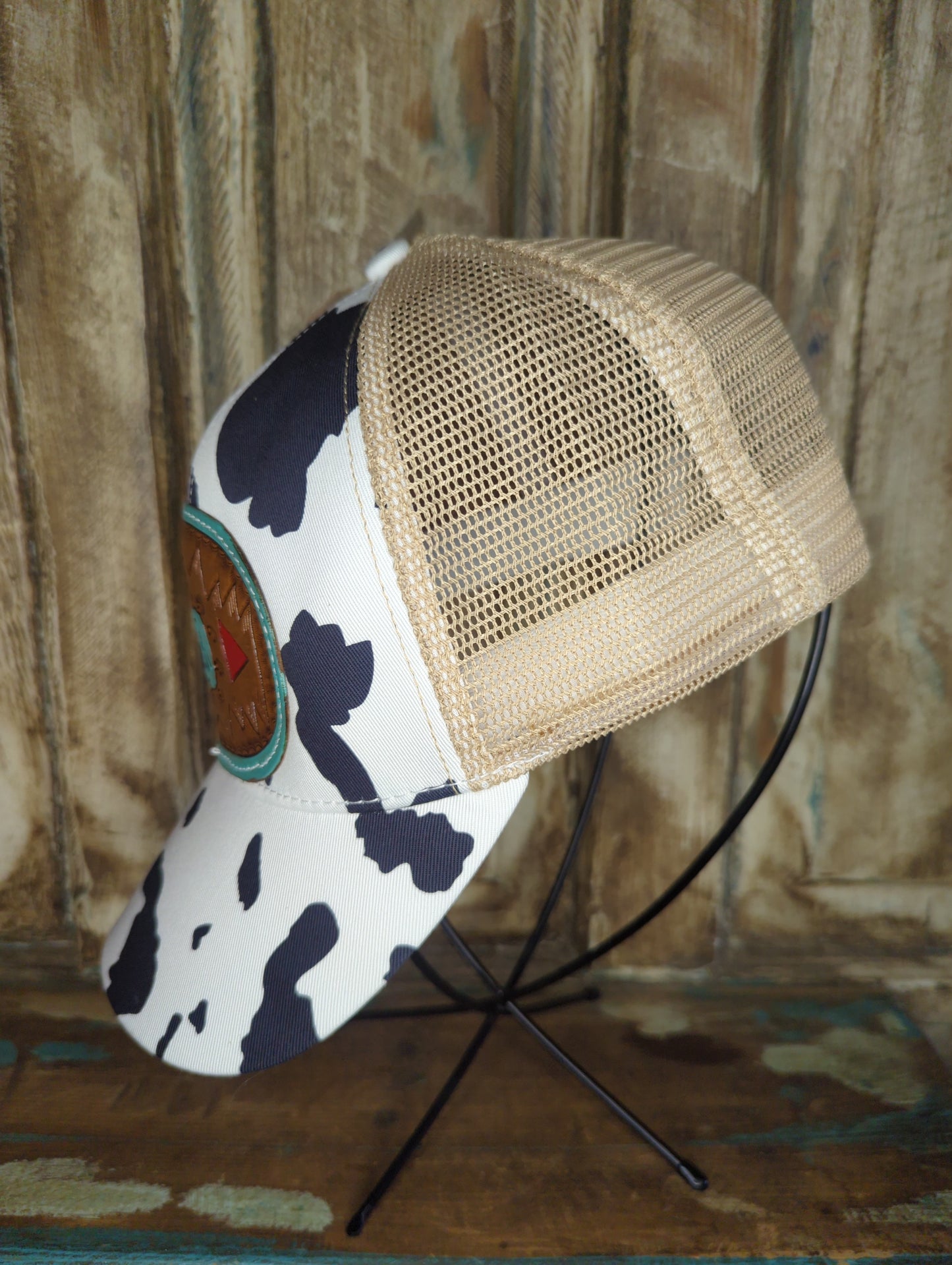 Leather Patch Cowhide Ballcap