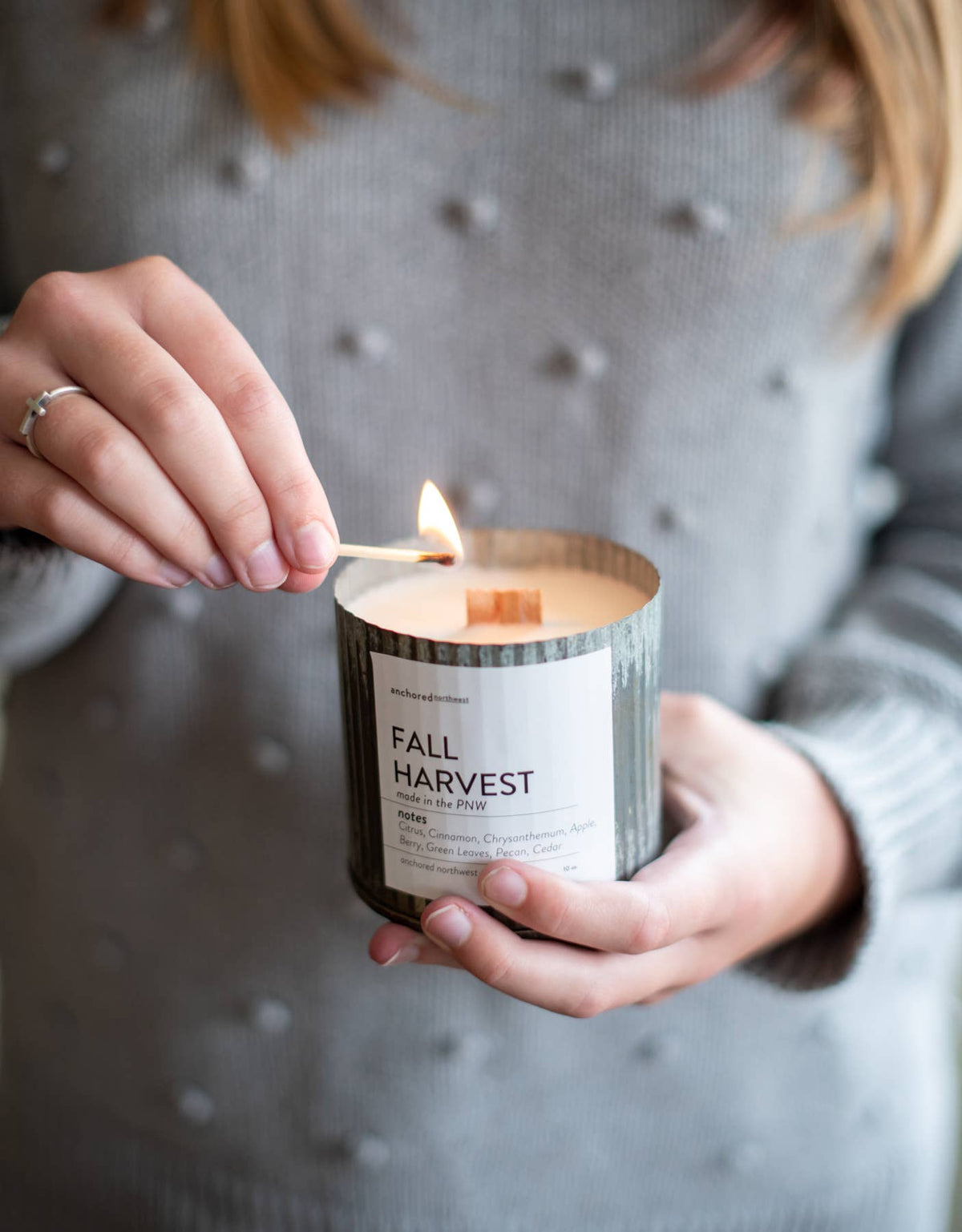 Best Friend Rustic Vintage Farmhouse Wood Wick Candle