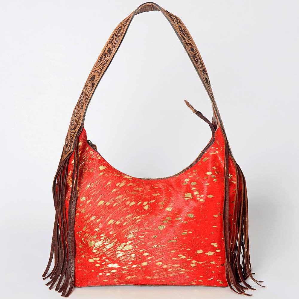 LC-ADBG803P Hobo Hair On Genuine Western Leather Women Bag
