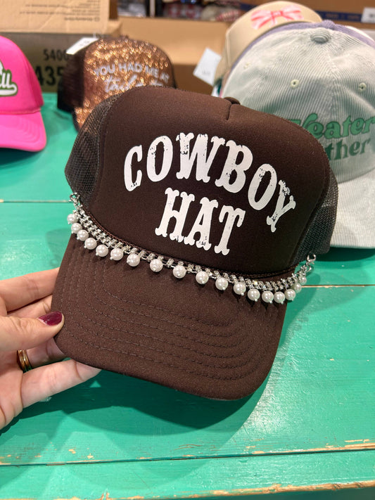 Cowboy Hat Trucker Hat | Western Cap | Rodeo Hat | Cowgirl
