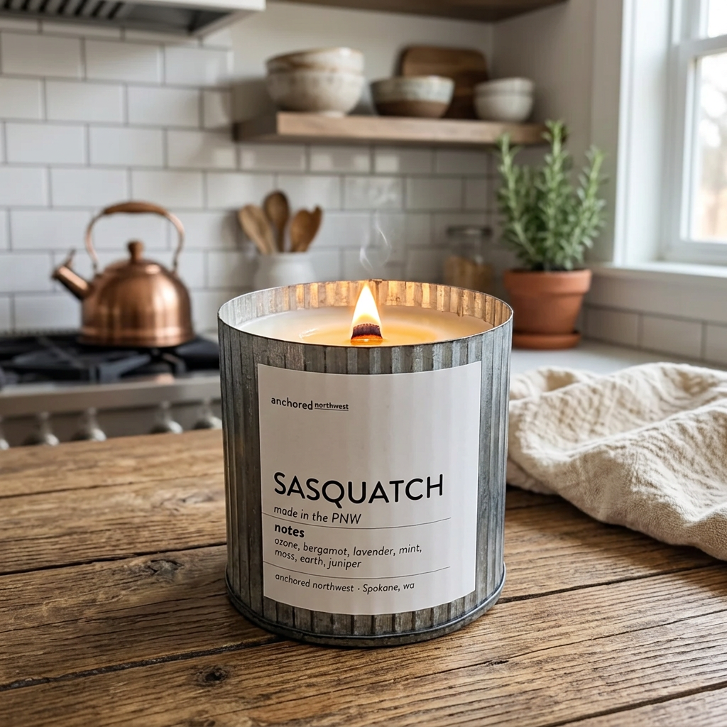 Sasquatch (Bigfoot) | Woodsy Cabin Wood Wick Candle