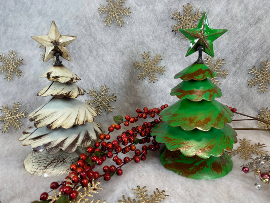 Skirty Christmas Tree-Two Colors-Mini-So Cute-13 inches