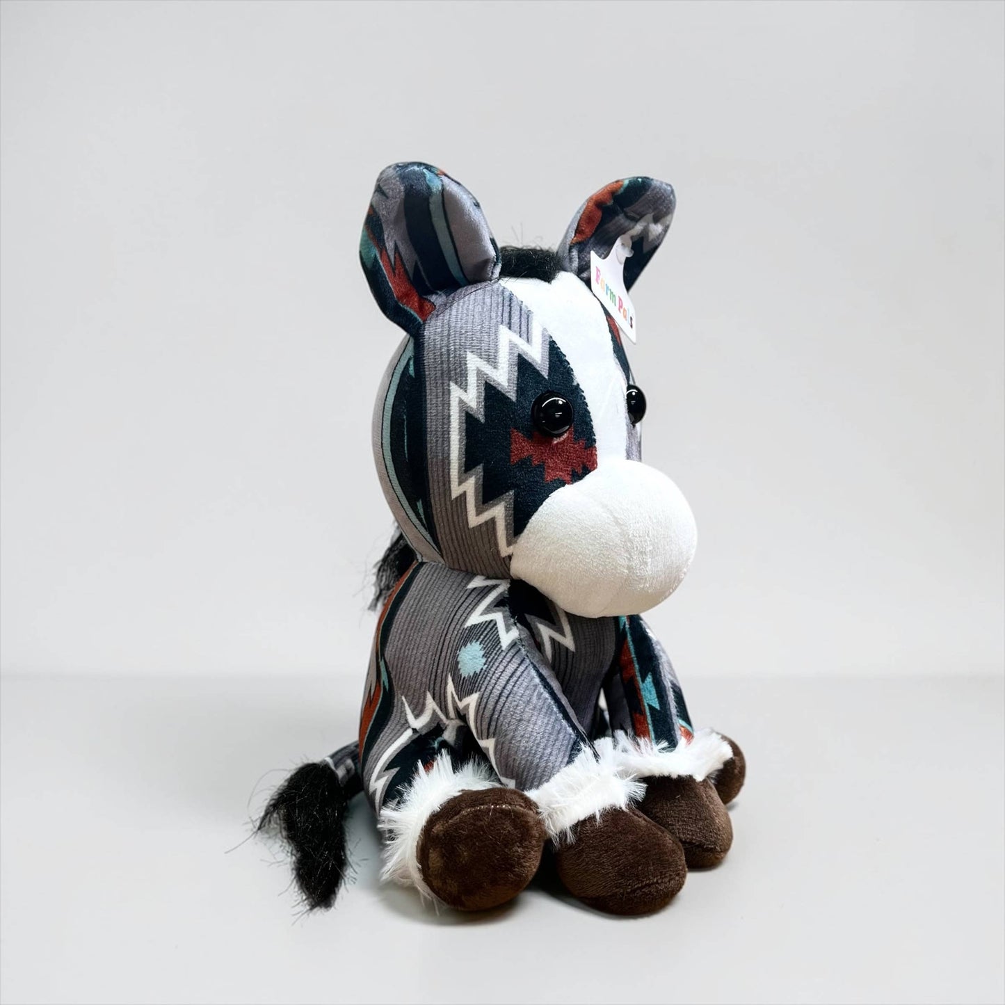 Grey Aztec horse - medium farm pal 