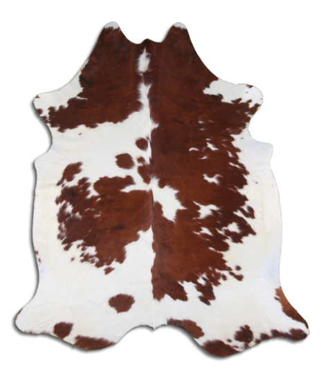 A Grade - Brown & White Brazilian Cowhide Rug