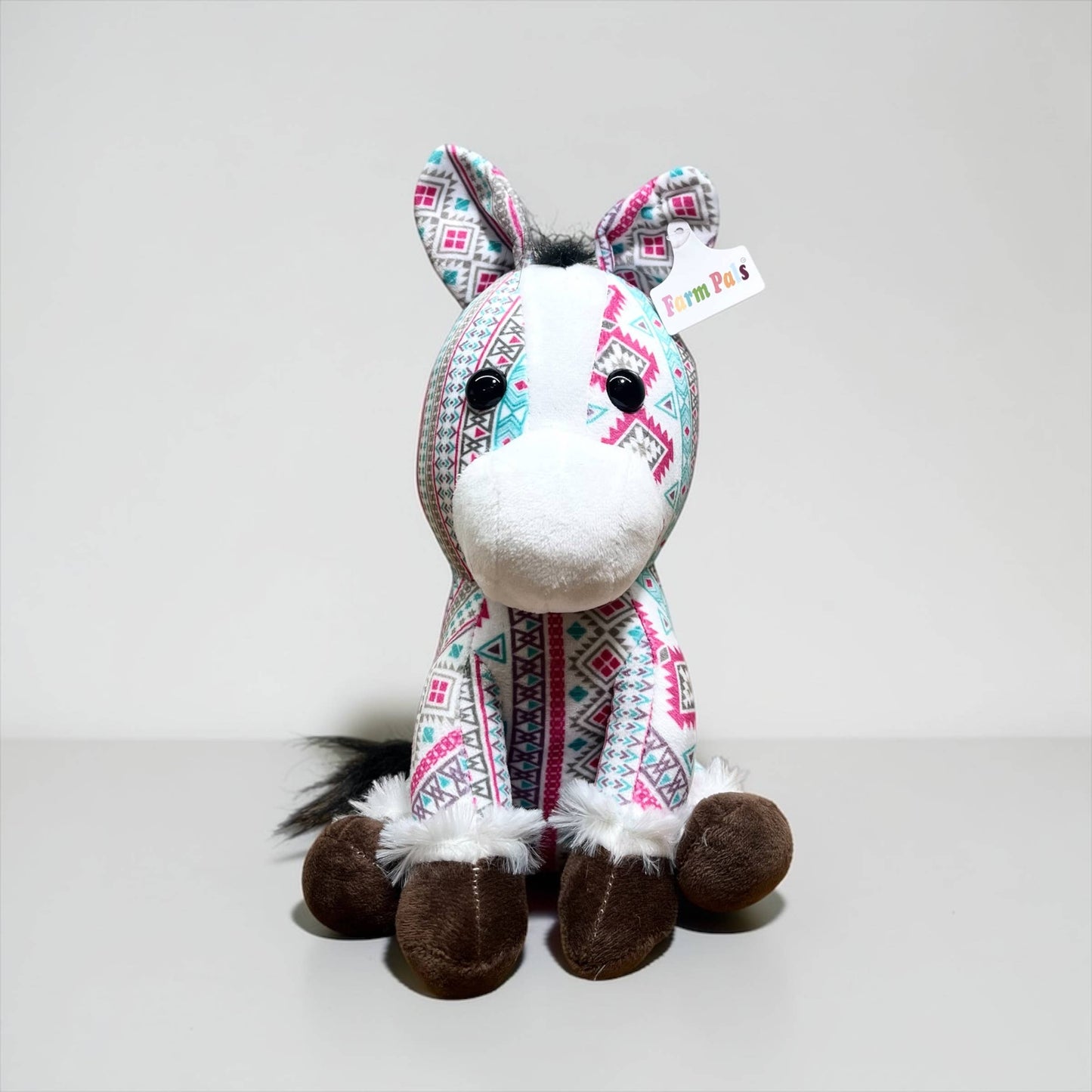 Pink Aztec horse - medium farm pal