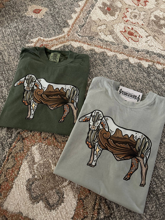 Western Brahman Cow Graphic Tee