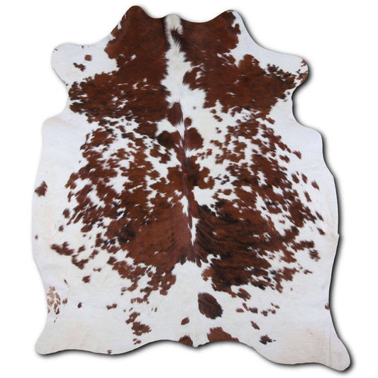 Speckled Tricolor Jumbo Cowhide Size 7-8 ft big