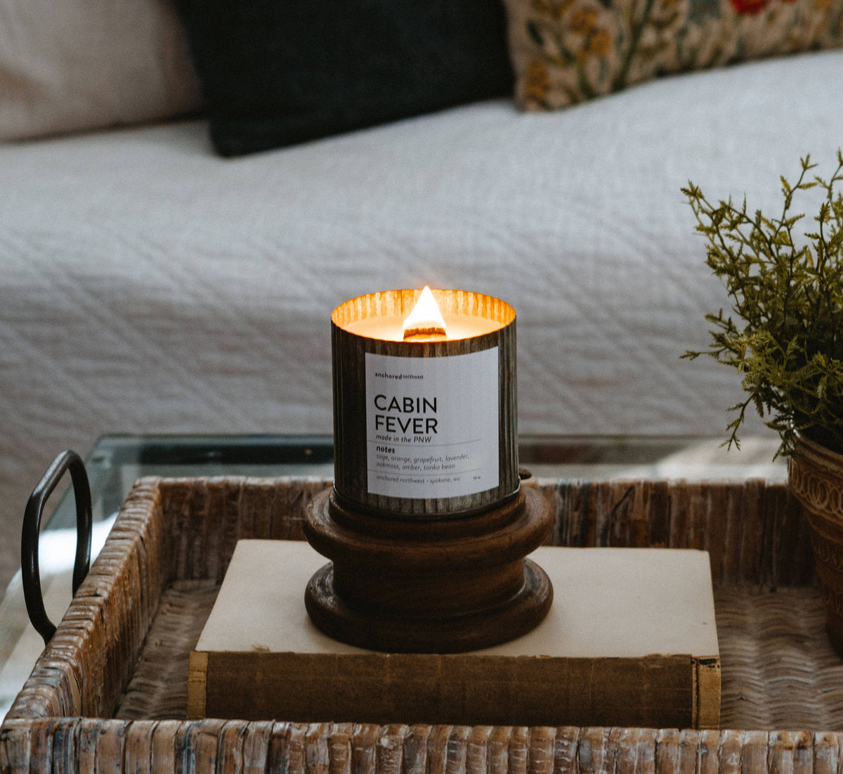 Best Friend Rustic Vintage Farmhouse Wood Wick Candle