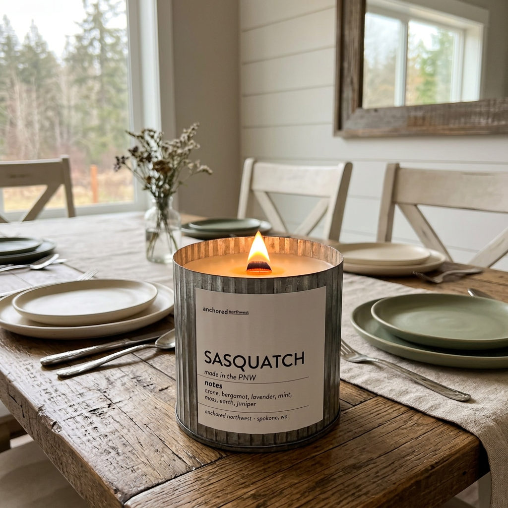 Sasquatch (Bigfoot) | Woodsy Cabin Wood Wick Candle
