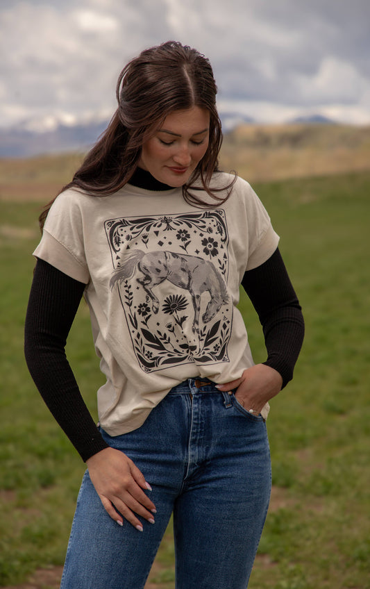 Leave Her Wild ladies relaxed fit top