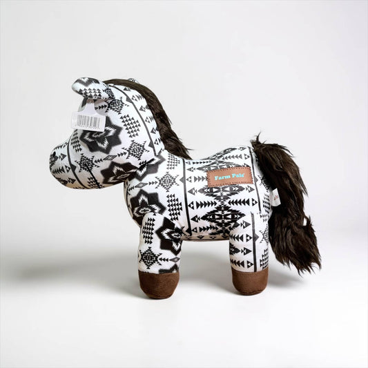 White Aztec horse - medium farm pal 