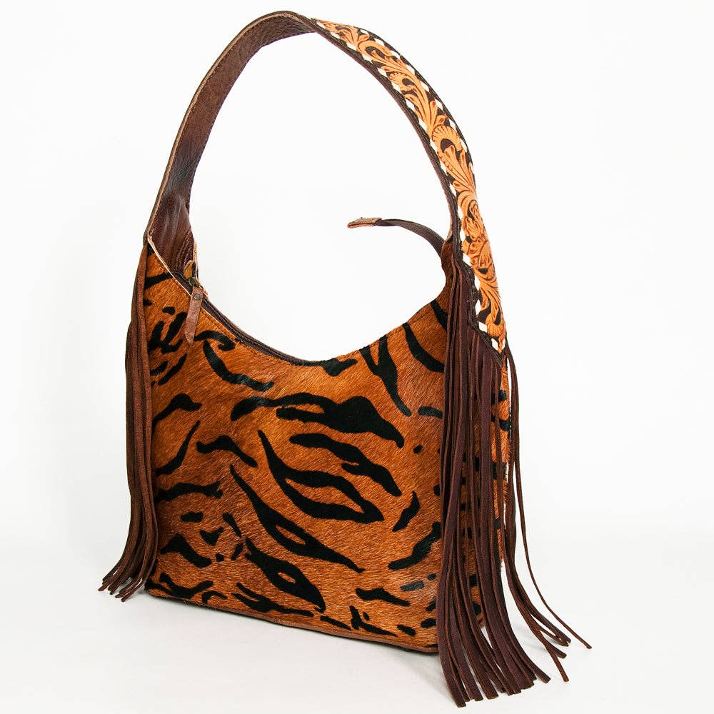 LC-ADBG803P Hobo Hair On Genuine Western Leather Women Bag