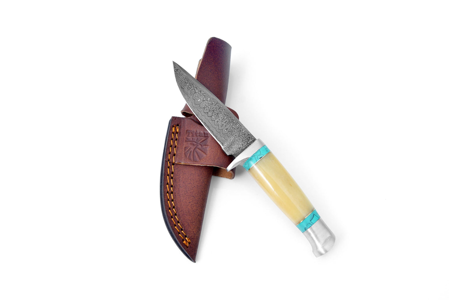 DAMASCUS KNIFE/ TITAN/ CAMP/ HUNTING KNIF  TK-111