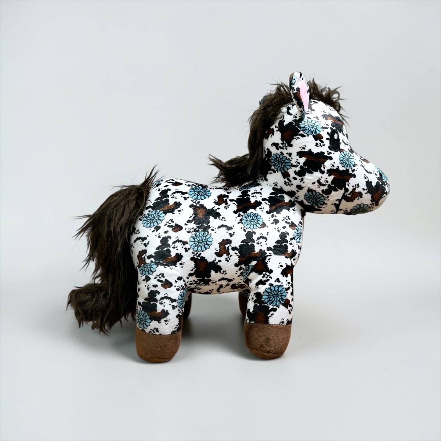 Turquoise Concho Cowprint horse - medium farm pal 