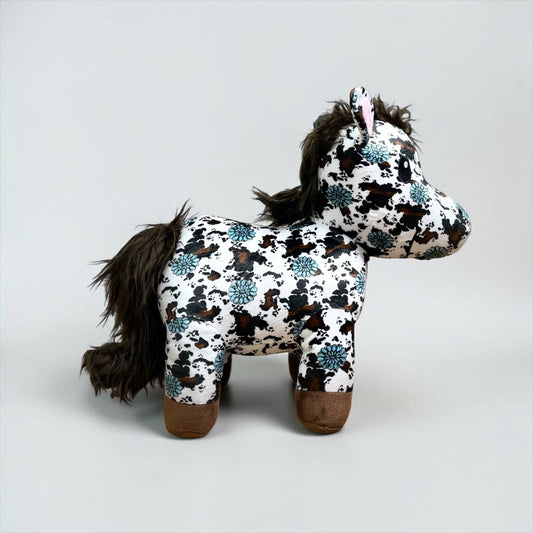 Turquoise Concho Cowprint horse - medium farm pal 