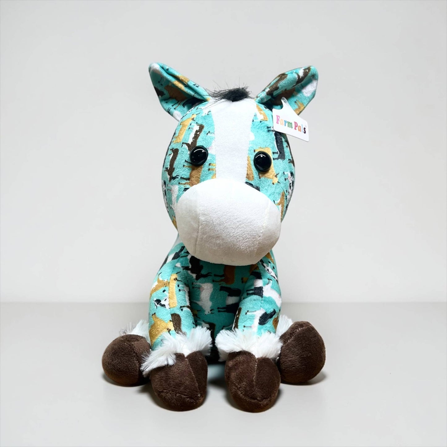 Cows turquoise horse - medium farm pal 