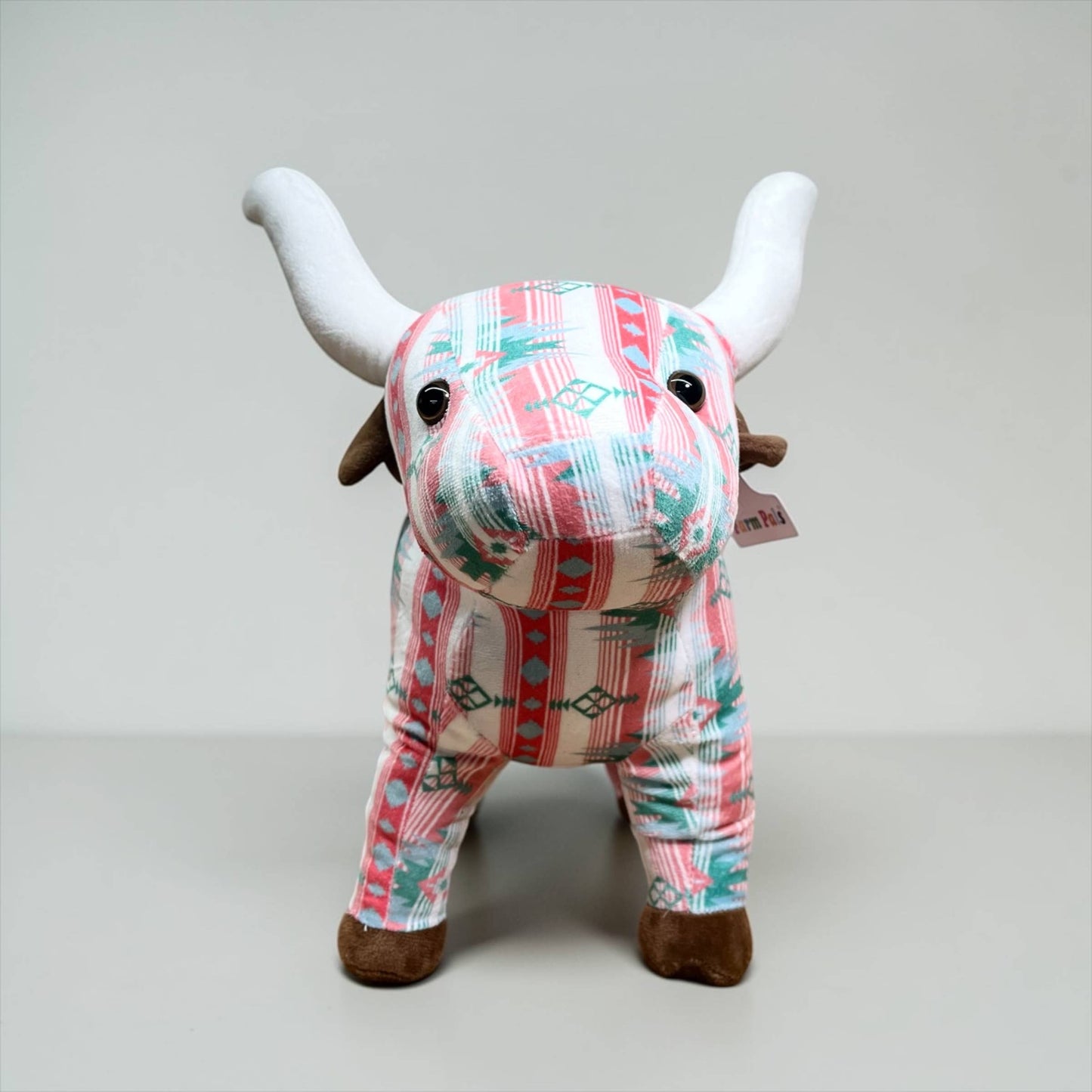 Pink Aztec longhorn- medium farm pal 