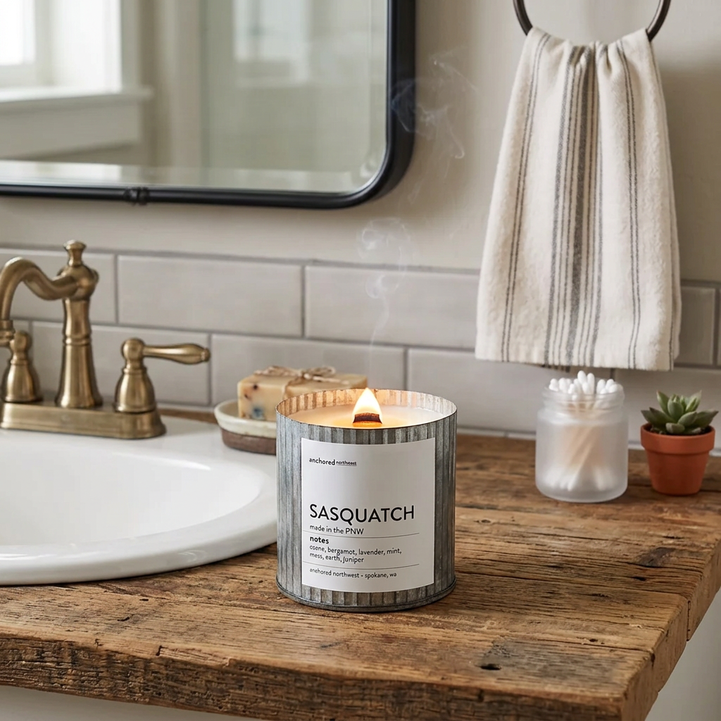 Sasquatch (Bigfoot) | Woodsy Cabin Wood Wick Candle